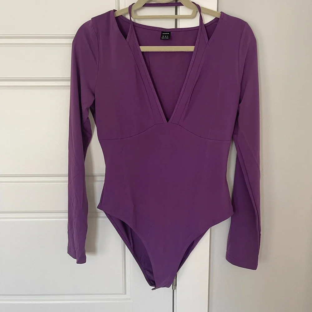 Purple cut out bodysuit - Picture 8 of 10